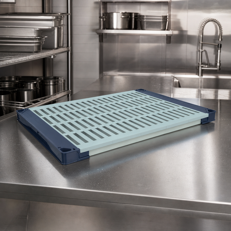 Product image #3 for MetroMax 4 60 Inch x 18 Inch Open Grid Polymer Shelf with Microban