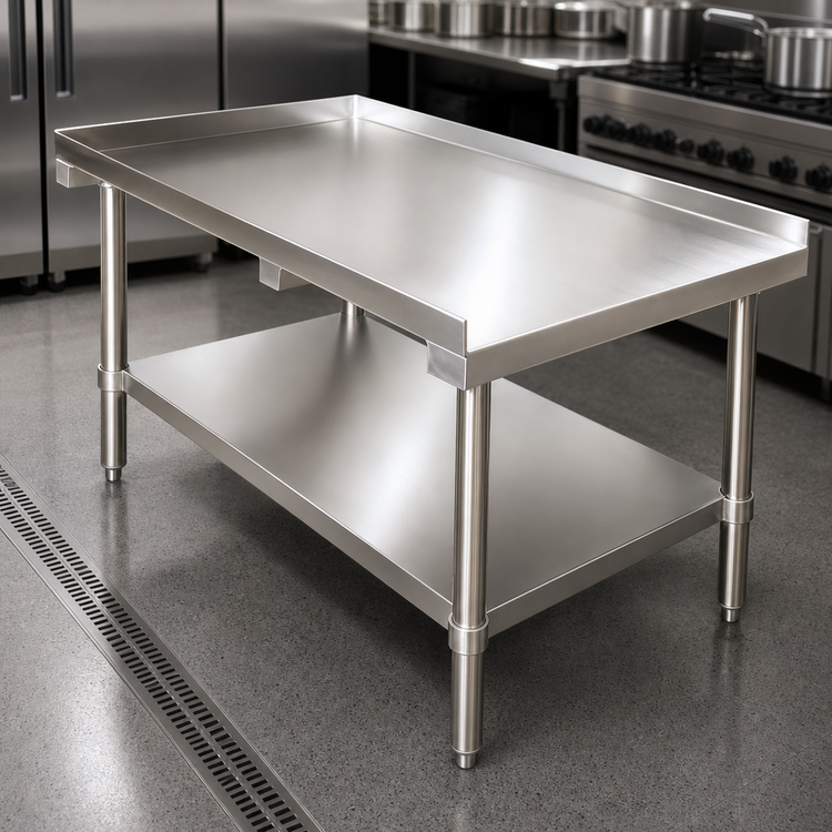 Product image #3 for Premium Stainless Steel Equipment Stand with Adjustable Undershelf, 72-1/2-Inch W x 30-Inch D x 24-Inch H