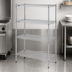 Thumbnail image #3 for Metro Super Erecta 4-Shelf Starter Wire Shelving Unit, 36W x 21D x 63H, Chrome Plated