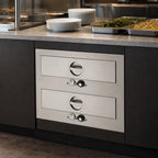 Thumbnail image #3 for Toastmaster (Middleby) 3B80AT72 Built-In Double-Drawer Food Warmer, Thermostatic, Stainless Steel, 2 Full-Size Pan Capacity