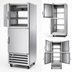 Thumbnail image #3 for Beverage-Air RID18HC-HGS One-Section Pass-Thru Refrigerator with Half-Solid Half-Glass Doors, Bottom-Mount, 18.38 Cu. Ft.