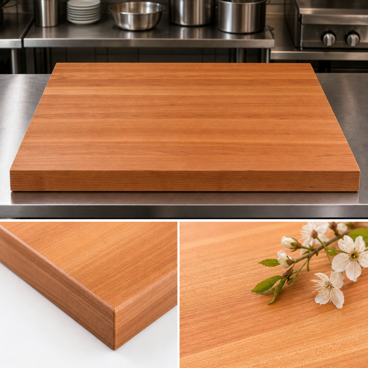 Product image #3 for Boos Block American Cherry Edge Grain Kitchen Countertop, 60 x 48 x 3 Inches, Varnique Finish