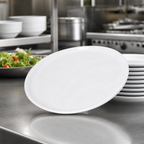 Thumbnail image #3 for CFS Brands Stadia® 5300102 9-Inch White Melamine Round Salad Plate with Narrow Rim Case of 12