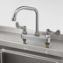 Thumbnail image #3 for T&S Brass B-1149 Deck-Mount Workboard Faucet with Swing Gooseneck Spout, Aerator and Wrist Action Handles
