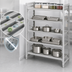 Thumbnail image #4 for Cambro Camshelving Premium 5-Shelf Vented Stationary Starter Unit, 21 x 54 x 64 Inches, Speckled Gray