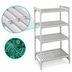 Thumbnail image #4 for Cambro Camshelving Premium 4-Tier Vented Stationary Polymer Shelving Starter Unit, 18 in. D x 48 in. L x 64 in. H