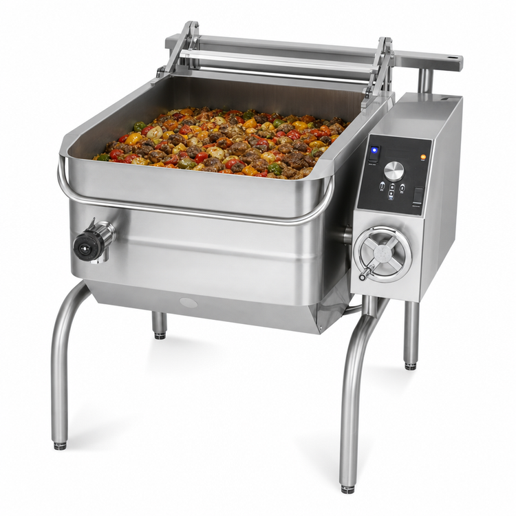 Product image #3 for Groen BPM-30GC 30-Gallon Gas Braising Pan, Manual Tilt, Floor Model