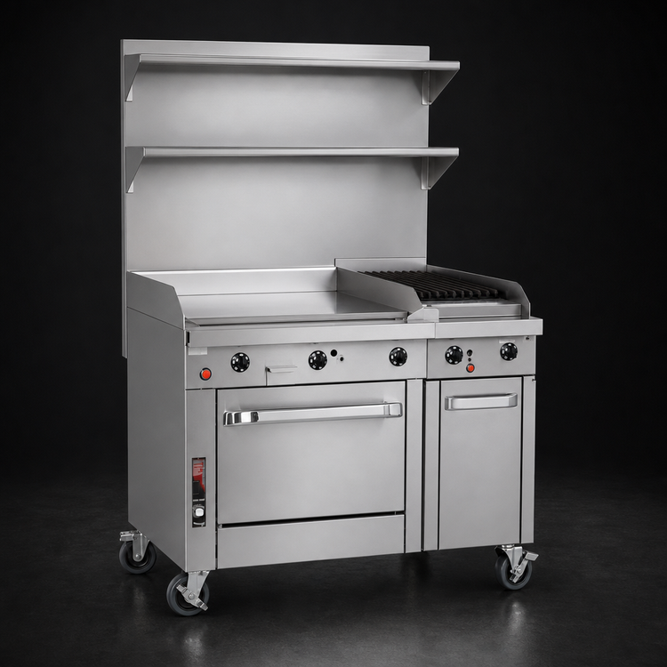 Product image #3 for Southbend Platinum 36-Inch Modular Heavy Duty Gas Range with 24-Inch Griddle and 12-Inch Charbroiler