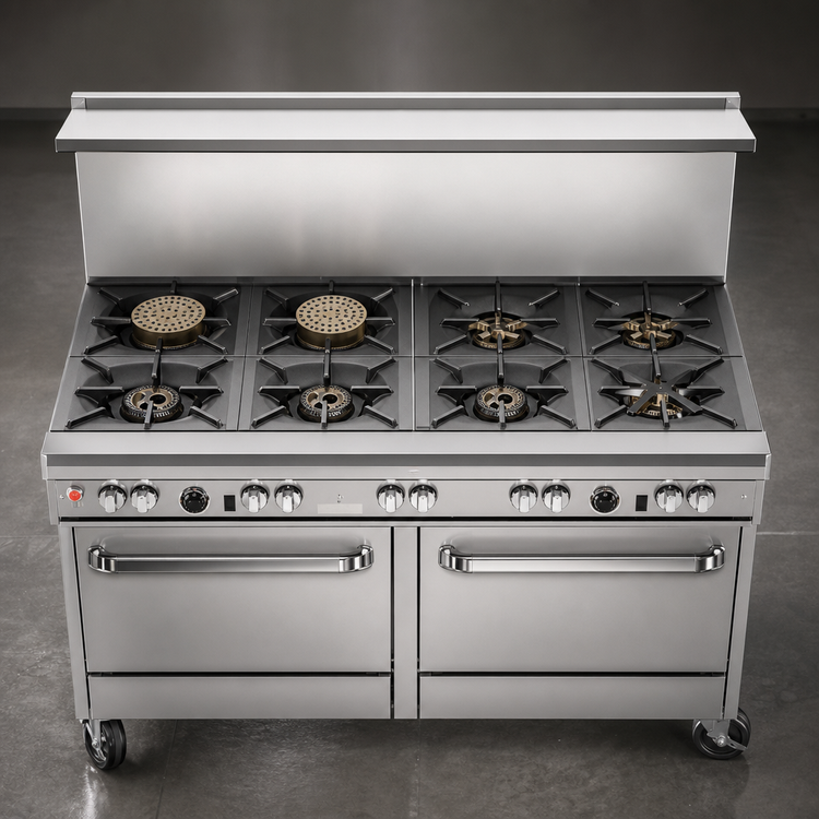 Product image #3 for Southbend Ultimate 60-Inch Gas Restaurant Range with 9 Open Burners and 2 Standard Ovens
