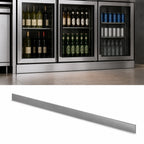 Thumbnail image #3 for Krowne BS-160 60-Inch Stainless Steel Front Kick Plate for Back Bar Coolers