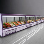 Thumbnail image #3 for Howard-McCray 32E Series SC-CFS32E-4-LED 50-Inch Fish/Poultry Service Case, Self-Contained Refrigeration, White, Straight Glass Front