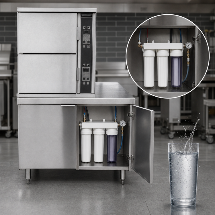 Product image #3 for Crown SCX-10-24 Two-Compartment Steam Coil Convection Steamer with 24" Cabinet Base