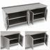 Thumbnail image #3 for John Boos 120 x 24 Inch Enclosed Work Table with Cabinet Base and Hinged Doors