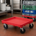 Thumbnail image #3 for Rack-Master Red Dish & Glass Rack Dolly Base, Platform Design, 21 x 21 Inches, 350 lb Capacity