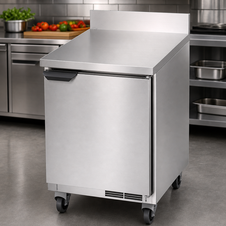Product image #4 for Beverage-Air WTR24AHC 24-Inch One-Section Solid Door Worktop Refrigerator with 4-Inch Backsplash