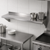 Thumbnail image #3 for Stallion 60 Inch x 18 Inch Wall-Mounted Stainless Steel Shelf, 14 Gauge