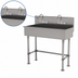 Thumbnail image #3 for Advance Tabco 48-Inch Freestanding Multiwash Hand Sink with 2 Faucets