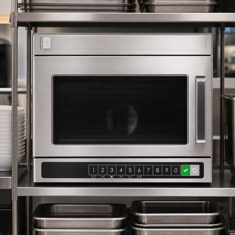Product image #3 for Amana Commercial HDC10Y15 Heavy Volume Countertop Microwave Oven, 1000 Watts, 0.6 Cu. Ft., Bottom Controls