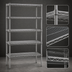 Thumbnail image #3 for Valu-Master 5-Tier Starter Wire Shelving Unit, 36 x 18 x 86 Inches, Pewter Gray Epoxy