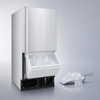 Thumbnail image #3 for Hoshizaki AM-50BAK-AD Self-Contained Air-Cooled Full-Cube Ice Maker with 27 lb Bin, 54 lb Daily Production