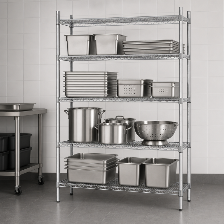 Product image #3 for Advance Tabco Special Value Series Heavy Duty Chrome-Plated Wire Shelf, 60 Inch x 24 Inch