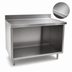 Thumbnail image #3 for Eagle Spec-Master Marine Series Stainless Steel Underbar Work Table with Open Front Cabinet Base, 72 x 24 Inch, 4-1/2 Inch Backsplash