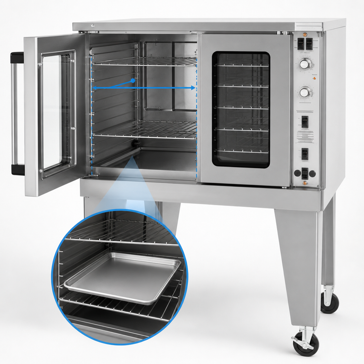 Product image #3 for Southbend Platinum Single Deck Bakery-Depth Electric Convection Oven, 11 kW, Ventless
