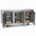 Thumbnail image #3 for Delfield 72-Inch Three-Section Worktop Freezer with 3 Doors, Rear-Mounted Self-Contained R290 Refrigeration