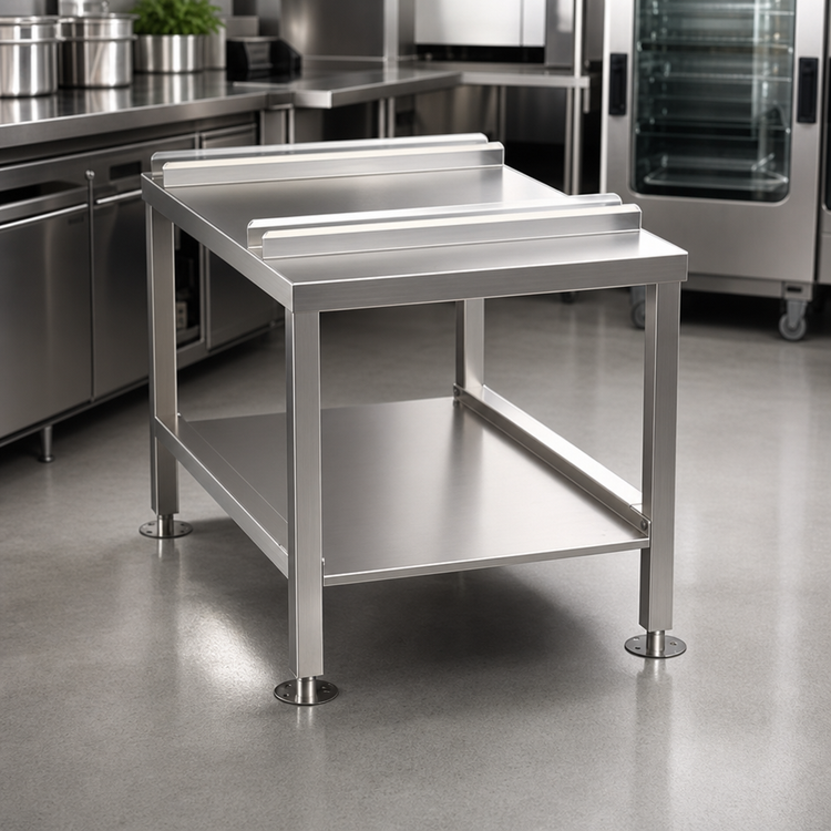 Product image #2 for Alto-Shaam Stainless Steel Equipment Stand with Lower Shelf and Seismic Feet