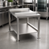 Thumbnail image #2 for Alto-Shaam Stainless Steel Equipment Stand with Lower Shelf and Seismic Feet