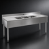 Thumbnail image #3 for Eagle Group 2200 Series Three-Compartment Underbar Sink Unit with Left and Right Drainboards, 96