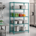 Thumbnail image #3 for EagleGard 4-Tier Starter Wire Shelving Unit, 42-Inch W x 21-Inch D x 74-Inch H, Hybrid Epoxy Finish