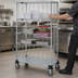 Thumbnail image #3 for Quantum Mobile Enclosure Cart, 48 x 24 x 80 Inches, 4 Shelves, Chrome Plated