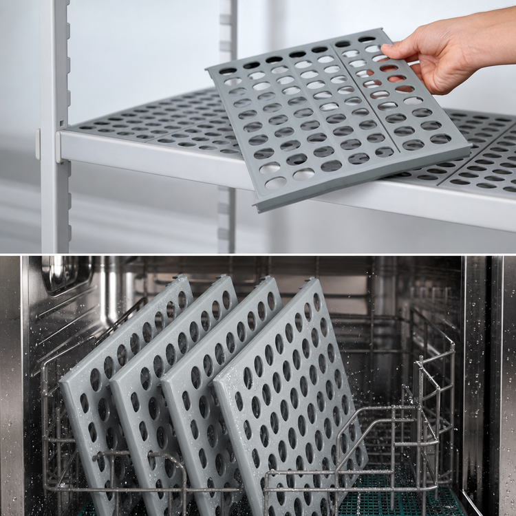 Product image #3 for Fermostock 26-Inch x 14-Inch Horizontal Vented Polymer Shelf