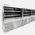 Thumbnail image #3 for Howard-McCray 35E Series 147-Inch Dairy Open Merchandiser, Endless Design, 2-Row LED Lit Shelves, Remote Refrigeration