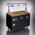 Thumbnail image #3 for Vollrath 2-Series Affordable Portable 3-Well Mobile Open Well Hot Food Station with Buffet Breath Guard, Lights, and Storage Doors, 120/208-240V