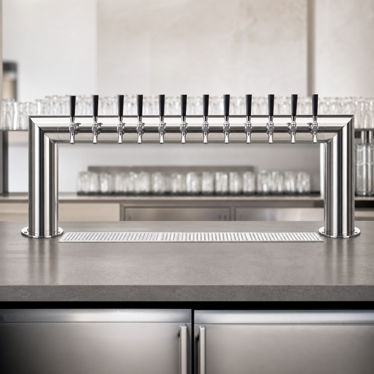 Product image #3 for Micro Matic USA Pass-Thru Countertop Air-Cooled 12-Faucet Draft Beer Tower