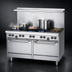 Thumbnail image #3 for Garland US Range U Series 60-Inch Gas Restaurant Range with 8 Open Burners, 12-Inch Griddle, Standard Oven, and Storage Base