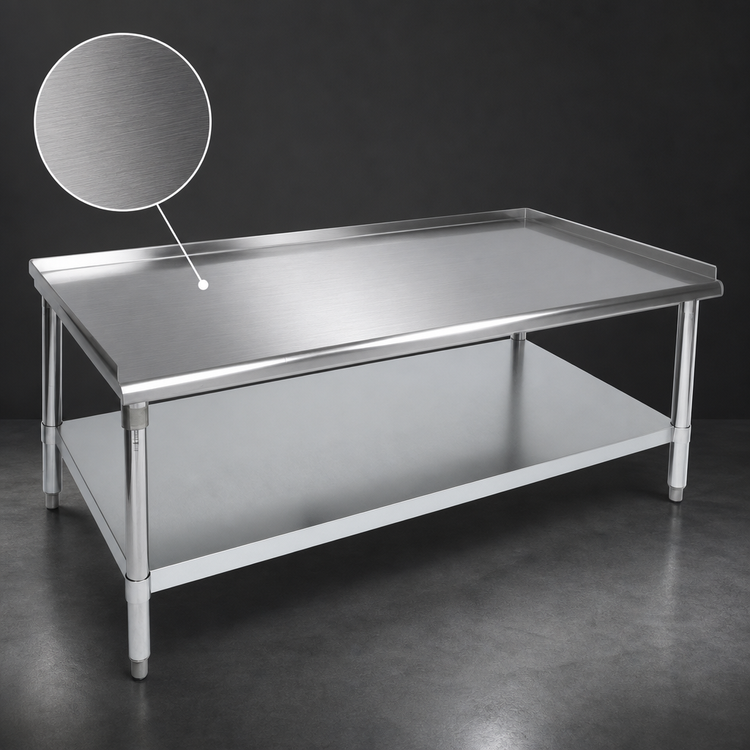 Product image #3 for John Boos Stallion 18-Inch x 30-Inch x 24-Inch Stainless Steel Equipment Stand with Adjustable Undershelf