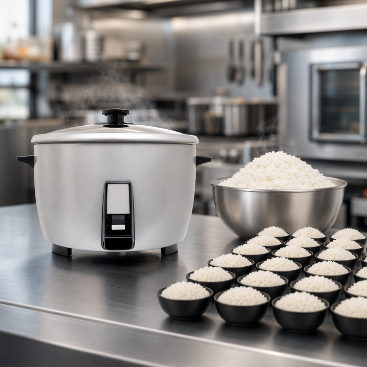 Product image #3 for Commercial 23-Cup Silver Automatic Countertop Rice Cooker