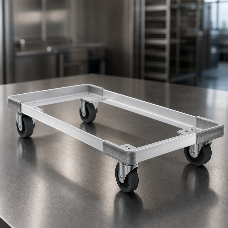 Product image #3 for Metro 42 Inch x 21 Inch Aluminum Truck Dolly Frame with Wraparound Bumper