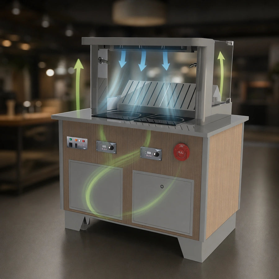 Recirculating Downdraft Ventilation