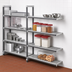 Thumbnail image #3 for Cambro Camshelving Elements XTRA Stationary Add-On Polymer Shelving Unit, 21 x 42 x 72 Inches, 4-Tier, Speckled Gray