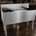 Thumbnail image #3 for Glastender CBA-42 Stainless Steel Underbar Combo Ice Bin and Cocktail Unit with Dual Bottle Wells, 42 Inch, 50 lb. Ice Capacity