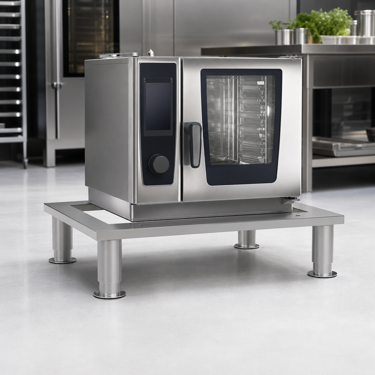 Product image #3 for RATIONAL Stand XS Stationary Low Open-Base Stainless Steel Oven Stand for XS Units