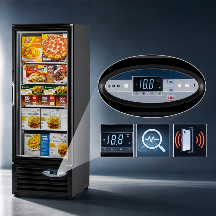 Product image #4 for Turbo Air One-Section Glass Door Freezer Merchandiser