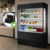 Thumbnail image #3 for True Glass-Sided Vertical Air Curtain Open-Air Merchandiser Refrigerator, 60-Inch Wide, 4-Shelf, Self-Contained