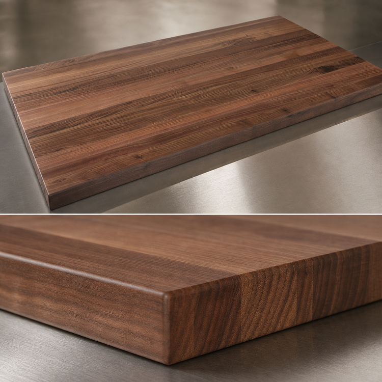 Product image #3 for Boos Block American Black Walnut Edge Grain Kitchen Countertop, 144 x 42 x 1-1/2 Inch, Penetrating Oil Finish