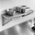 Thumbnail image #3 for Eagle Group Cooking Line Heavy Duty Wall-Mounted Stainless Steel Shelf, 48-Inch W x 21-Inch D