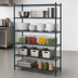Thumbnail image #4 for Metro Super Erecta Metroseal 3 Stationary Starter Wire Shelving Unit, 72W x 18D x 74H, 5 Shelves